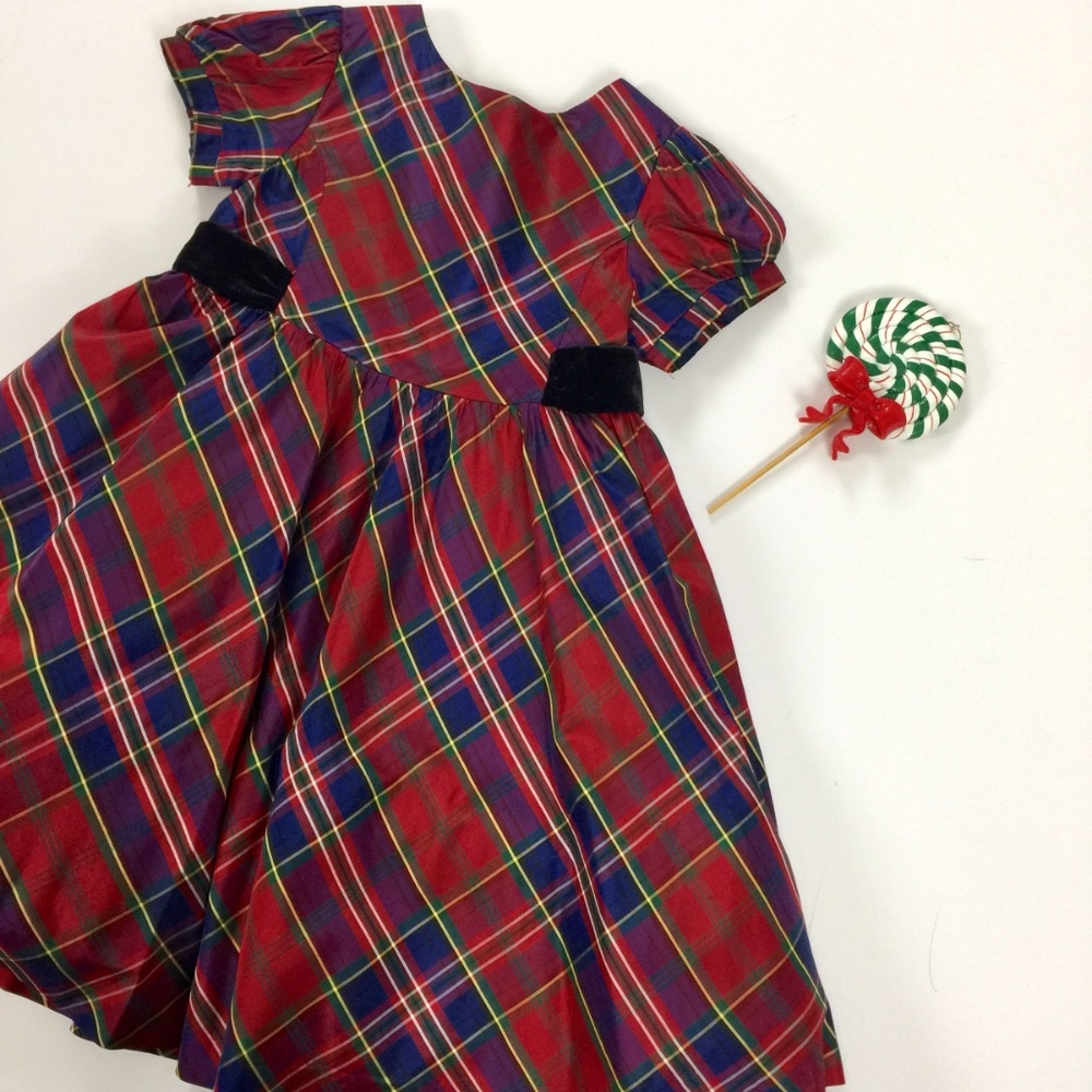 Gymboree Holiday Christmas Red Plaid Dress 3T